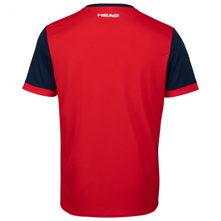 Head Davies T-Shirt Boys Red / Dark Blue